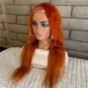 Damaged Ginger Orange Human Hair